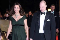 Công nương Kate bị chỉ trích vì mặc váy xanh trên thảm đỏ BAFTA