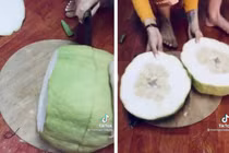 Mang bưởi, dưa hấu Tài - Lộc trưng Tết ra bổ thử và cái kết
