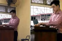 Chỉ bằng một bức ảnh chụp lén, thầy giáo bỗng nổi tiếng trên MXH