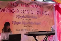 Buổi tiệc liên hoan mừng con đi du học bất ngờ gây tranh cãi