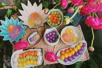 Tết Hàn thực, chị em khoe mâm bánh đẹp tới từng chi tiết