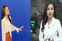 Hậu trường BTV đi tất, ghi hình bản tin Thời tiết trước phông xanh
