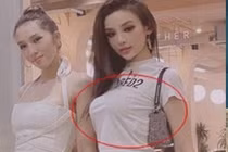 Huyền Baby để lộ vòng 1 lúc chảy xệ khi lại cao vượt mặt