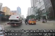 Video tổng hợp: Thanh niên thoát chết khi ngã kẹp giữa 2 làn ôtô