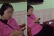 "Nữ chính" trơ mặt khi bị bắt quả tang vào nhà nghỉ với giám đốc