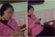 "Nữ chính" trơ mặt khi bị bắt quả tang vào nhà nghỉ với giám đốc