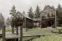 Ngôi nhà gỗ trong rừng thông ở Lâm Đồng đẹp đến mê người