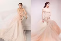 Vợ sắp cưới của Cường đô la liên tục “thả thính” váy cưới