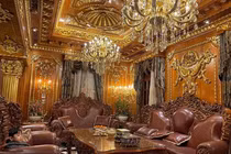 Đại gia Việt đua nhau xây lâu đài dát vàng, nội thất toàn gỗ quý