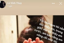 Vĩnh Thụy liên tục nói lời "ngôn tình" với người tình giấu mặt