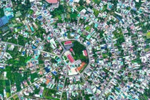 Ngôi làng có hình bát quái hút khách du lịch tại Việt Nam