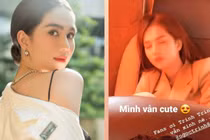 Ngọc Trinh bị tung ảnh chụp lén lúc đang ngủ trên xe