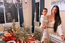 Quý tử nhà Phạm Hương lớn nhanh như thổi