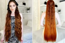 5 năm không cắt tóc để thành "công chúa tóc mây" phiên bản đời thực