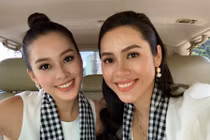 Ngỡ ngàng Tiểu Vy và Hoàng My giống nhau như "hai giọt nước"