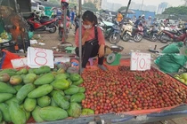 500 nghìn mua được thức ăn cả tuần, người dân đổ xô đi chợ đầu mối