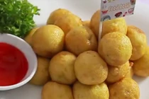 Video: Mùa đông, làm khoai lang viên chiên siêu xinh lại ngon "quên sầu"