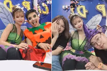 Vợ chồng Khởi My hóa trang vui nhộn dịp Halloween