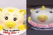 "Khổ chủ" choáng váng khi nhận bánh kem xinh xắn đặt online