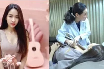 Đang "yêu", cô gái bị vỡ túi độn ngực mà không biết