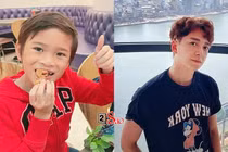 Con trai Ngô Kiến Huy tròn 10 tuổi, ngày càng giống bố