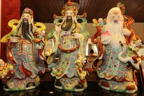 Mẹo đặt tượng Phúc - Lộc - Thọ để Thần Tài gõ cửa đầu năm