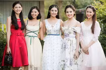 Dàn phù dâu toàn mỹ nhân trong đám cưới của Á hậu Thanh Tú