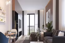 Căn hộ mini 40m2 có cách sắp xếp thông minh