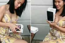 Video: Gái xinh đập hộp Iphone XS Max khiến người xem “đứng tim“