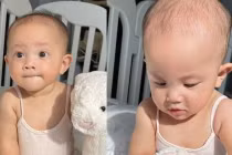 Con gái Hà Hồ đốn tim dân mạng với khoảnh khắc bụng phệ đáng yêu