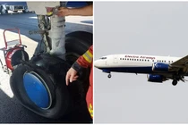 Máy bay chở 152 người thoát nạn khi nổ lốp giữa trời