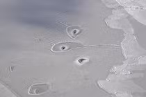 Các lỗ bí ẩn ở Bắc Băng Dương làm NASA bối rối