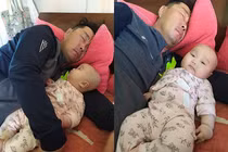 Cười vỡ bụng khoảnh khắc các bố trông con