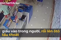 Video: Người đàn ông đi ô tô thản nhiên vào cửa hàng trộm laptop