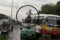 Thực hư thiếu nữ ngáo đá nhảy múa trên nóc xe taxi ở Hải Dương