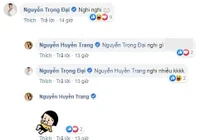 Trọng Đại chăm bình luận ảnh sexy của bạn gái, xóa tin đồn chia tay