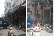 Video: "Ninja" dừng giữa đường nghe điện thoại không cho ôtô đi qua