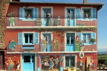 Ngỡ ngàng với những bức tường 3D độc đáo