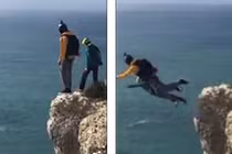 Video: Nhảy dù từ độ cao 100 mét xuống đất và kết cục đau lòng