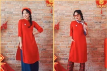 Video: Tết mặc áo dài đeo kính, đội mũ nồi sành điệu chuẩn fashionista