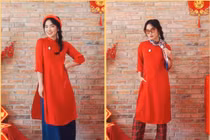 Video: Tết mặc áo dài đeo kính, đội mũ nồi sành điệu chuẩn fashionista