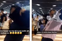 Mặc 8kg quần áo trên người để tránh nộp phí quá cước