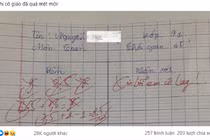 Màn chấm điểm “cồng kềnh” đến từ giáo viên khiến học trò cười ngất