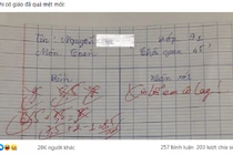 Màn chấm điểm “cồng kềnh” đến từ giáo viên khiến học trò cười ngất