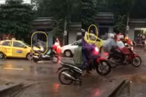 Video: Bị taxi văng nước trúng người, 3 thanh niên lấy gạch đập đầu tài xế