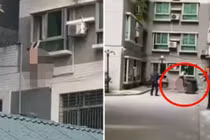 Chồng nhân tình về nhà đột xuất, người đàn ông đánh đu ngoài cửa sổ