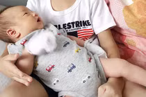 1 tháng sau sinh, Trà My Idol chính thức công khai chân dung quý tử