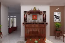 Đặt bàn thờ trong phòng khách nhất định phải tránh 4 lỗi này