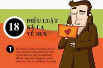 Có thể bạn chưa biết: 18 luật về 'chuyện ấy' kỳ lạ nhất thế giới