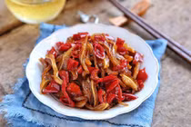 Đổi vị ngày đông với món tai heo chiên cay